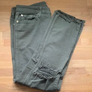 7 for all mankind Forest Green Pants Size 30 NWOT